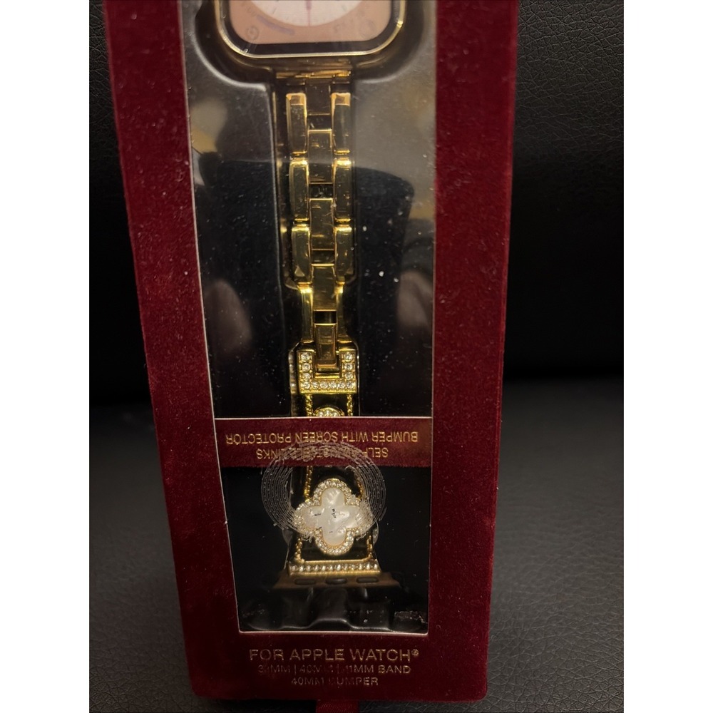 BCBG Gold Floral Apple Watch Band – 38/40/41mm - New - Picture 3 of 4